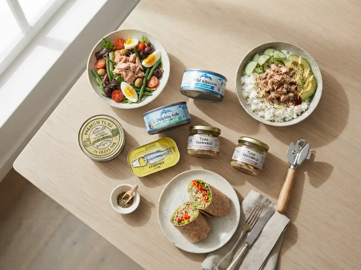Collection of high protein canned tuna recipes