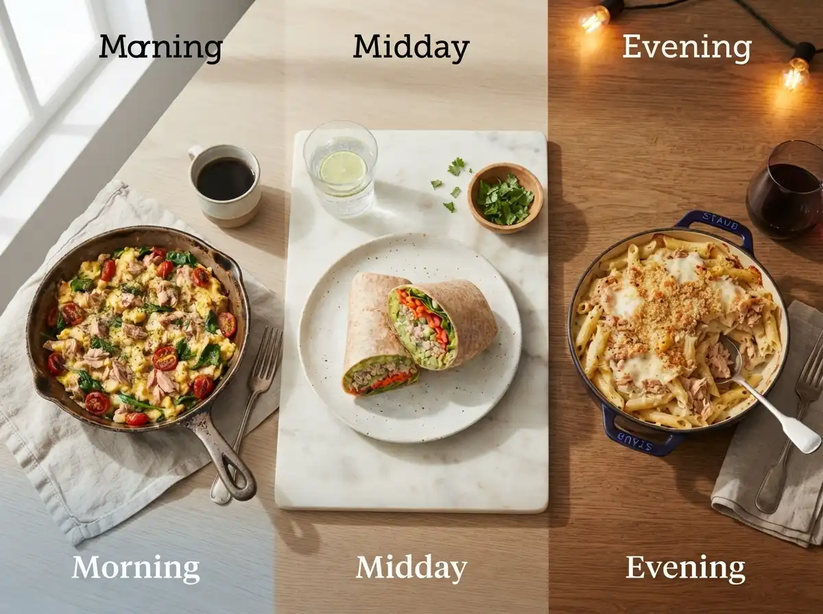 High protein tuna meal ideas for breakfast, lunch and dinner